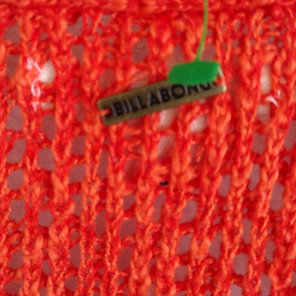 Billabong NWT orange Sweet Bliss wrap sweater size medium - Picture 14 of 15